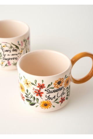 Bella Maison Flores 2'li Fincan Seti Çok Renkli