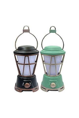 Mufunye Yeşil Aküli Güneş Enerjili Kamp Feneri, Usb Şarjlı, Acil Işık, Çadır Işığı, Manzaralı Ateş Efekti, Taşınabilir Çok Renkli