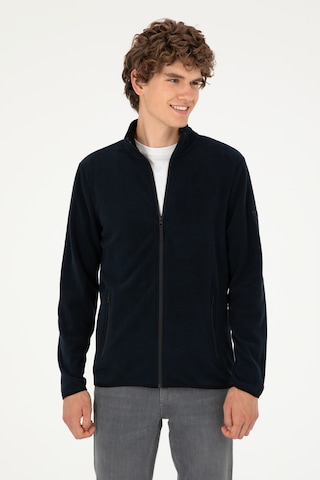 U.S. Polo Assn. Erkek Lacivert Basic Polar Hırka 50298066-VR033