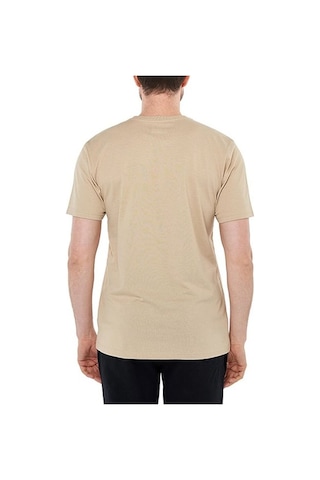 Columbia CSC M Basıc Bıg Logo Brushed SS Tee Erkek Tişört Bej CS0 Ekru