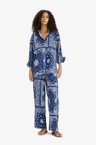 Defacto Regular Fit Şal Desenli Plaj Pantolonu-fall İn Love F8336ax25hsnv241 Lacivert