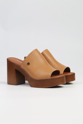 Pierre Cardin Pc-7235 - 3807 Taba-kadın Topuklu Ayakkabı Taba