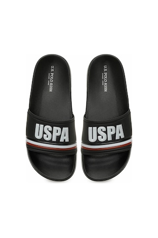 U.s. Polo Assn. Alvega Erkek Deniz Plaj Havuz Terliği Siyah