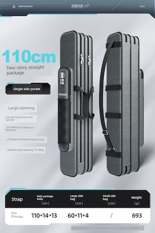 Çift Katmanlı Düz Olta Kamışı Çantası 110cm Kalınlaştırılmış Um51591-26 Yurt Dışından