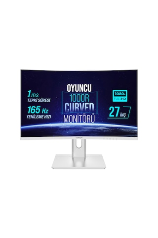 Warp WRP27-165-W 27" 1 MS 165 Hz Rgb 1000R Curved Freesyn Oyuncu Monitörü