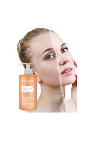 Pierre Cardin Sebum Control Sivilce Karşıtı %2 Salisilik Asit Yağsız Günlük Yüz Temizleme Jeli 350 Ml