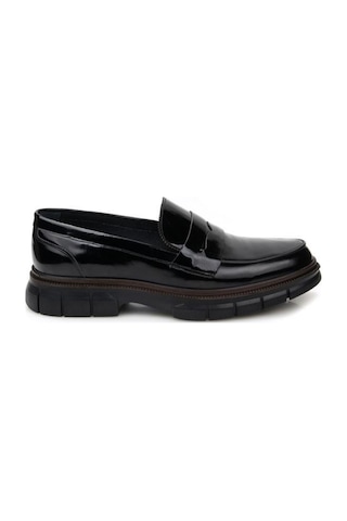 Pisagor Ps-3117 Hakiki Deri Erkek Loafer Ayakkabı Siyah