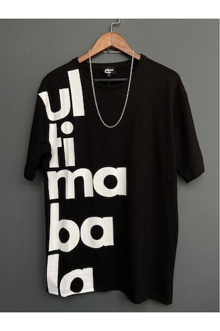Ultima Bala Baskılı Oversize Erkek T-Shirt