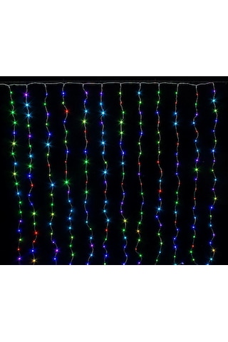 Perde Led 240 Ledli 8 Fonksiyonlu Dekor Lambası Rgb Diğer