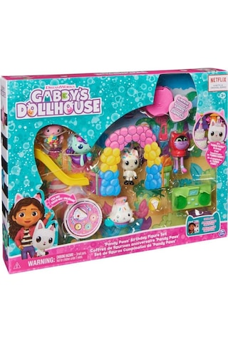 Gabby's Dollhouse Gabbynin Hayal Evi Pandi Patinin Doğum Günü Seti 6067141