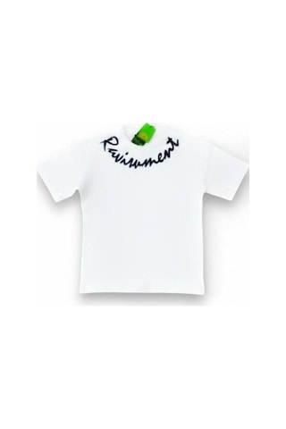 Erkek Çocuk Yazı Baskılı T-shirt-14622 Beyaz