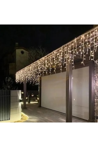 3m 100 Led Çakarlı Ip65 Dış Mekan Saçak Perde Çok Renkli