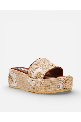 Steve Madden Decor-emb Natural Kadın Bej Sandalet Decor-emb