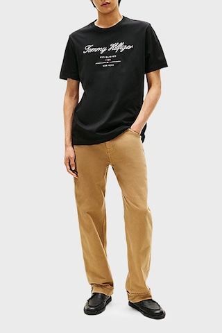 Tommy Hilfiger Erkek T Shirt Mw0mw33691 Bds Siyah Siyah