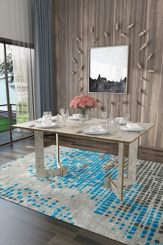 Asra Trend %100 Mdflam Yemek Masası Ym-02 Silves Çok Renkli