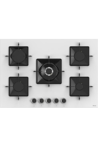 Afm Tech Ve Ferre Raven 5 Gözlü Beyaz SS036 + FM7701 + FM3301 Ankastre Set