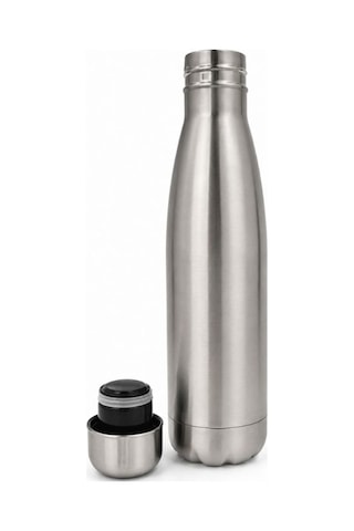 Zodiac Maritime 500ml Metal Termos Paslanmaz Çelik, Şık Ve Dayanıklı Su Şişesi Metalik