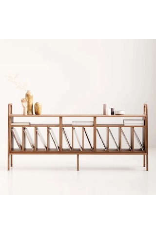 Woodesk Scala, Ahşap, Konsol Ve Raf Sistemi, 190x90, Tik Renk