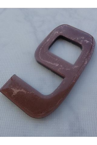 12Cm Bakır Eskitme Kapı Daire Villa Bina Birim Numarası No:9