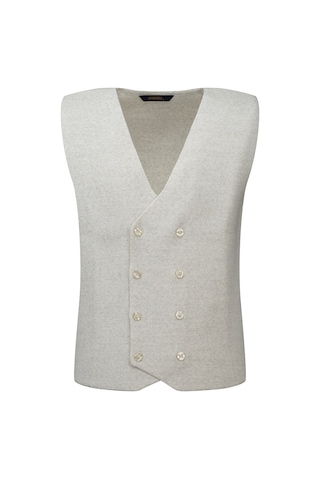Hatemoğlu Bej Regular Fit Kruvaze Triko Yelek 2963558 Bej