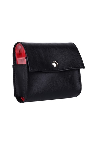 Suofeng Siyah Pu Deri Kutu 28 Bölmeli Haftalık İlaç Depolama Kutusu - Zaman Etiketli Taşınabilir İlaç Ayırma Kutusu Diğer