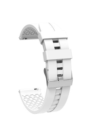 Samsung Galaxy Uyumlu Watch Active 2 44mm Krd-23 20mm Silikon Kordon - Turuncu