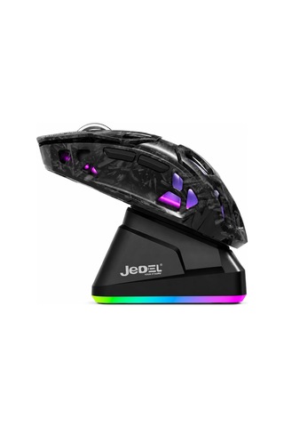 Jedel Gwh-111 Rgb Şarj Standlı 12000 Dpı Triple Bt/2.4ghz/kablolu Hafif Gaming Mouse