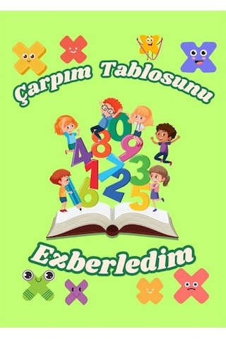 48 Adet Öğrenci Başarı Tebrik Kartı 70x50 Mm Çarpım Tablosunu Öğrendim