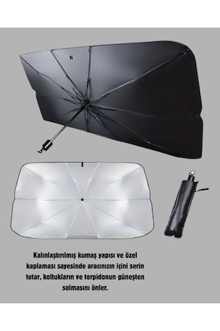 Ön - 760 - Cam Güneşliği Kalın Kumaş Ve Cam Elyaf İskelet İle Maksimum - Glblseme - Uv Koruma