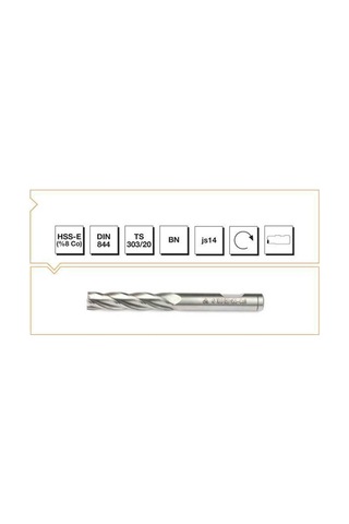 22Mm Hss Kısa Parmak Freze Dın844 Mte 22Mm Hss Kısa Parmak Freze Dın844 Mte
