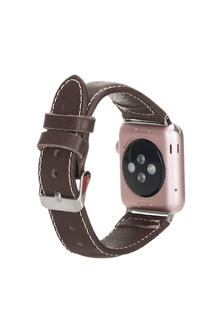 Apple Watch Uyumlu Deri Kordon 42-44-45mm Nm4-as4 Kahve