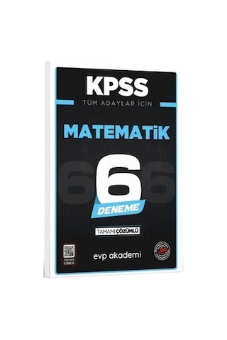 Kpss Tüm Adaylar İçin Matematik 6 Deneme Tamamı Çözümlü Evp Akademi