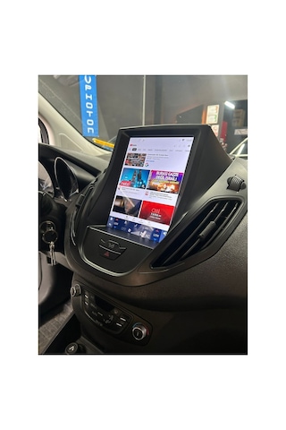 For-x Ford Courier Tesla-alt Paket 2015-2023 -9.7''android Gerçek 4+64 Gb Ram / 4 Çekirdek 1.6ghz / Wıfı 5.0ghz / Bt 5.4-kablosuz Carplay-ahd Hd Geri Görüş Kamera 9.7''