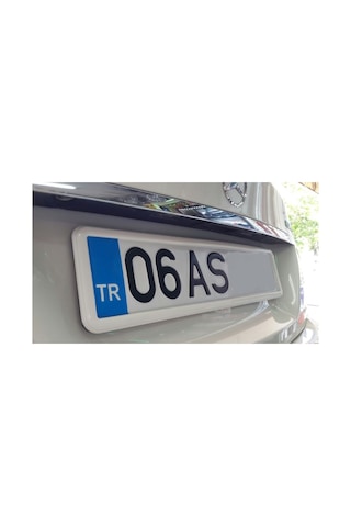 Lüx Plakalık 2Adet Beyaz Plakalik 315977125