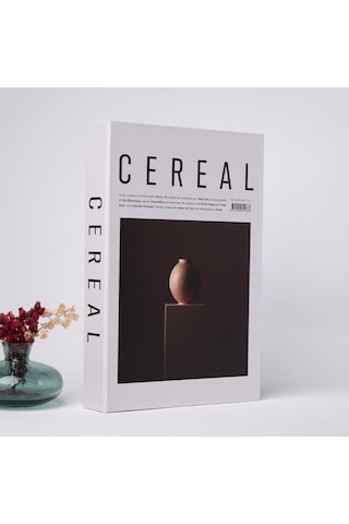 Kitap Görünümlü Dekoratif Kutu Cereal Vazo, İskandinav Tarzı Kitap Şeklinde Saklama Kutusu