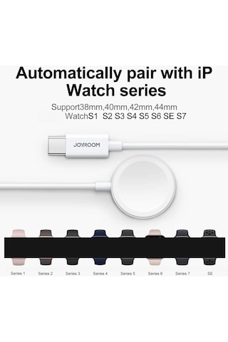 Joyroom Manyetik Type-c Giriş Apple Uyumlu iPhone Watch Kablosuz Şarj Aleti