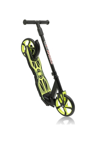 12 Yaş+ Üstü Neon Katlanabilir Çocuk Scooter 2 Dev Tekerlekli Frenli Scoter Yeşil