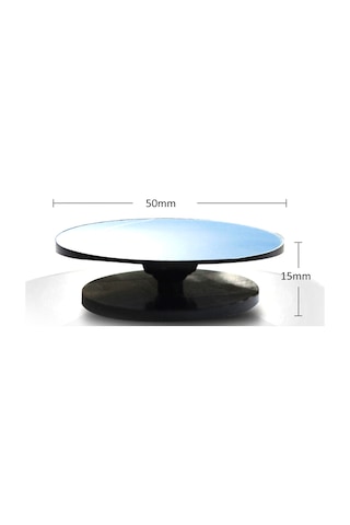 Qingmipy Araba İçi Geniş Görüş Açısı Kör Nokta Ayna, Cam Kenarsız 360 Derece Döner, Geri Vites Ve Sürücü Güvenliği İçin 2 Adet Küçük Yuvarlak Ayna