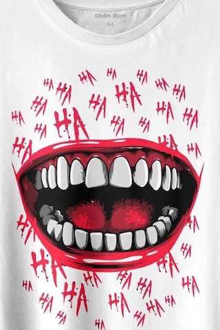 Suicide Squad Ha Ha Ha Kahkaha Gülücük Gülme Baskılı Tişört Unisex T-shirt 001