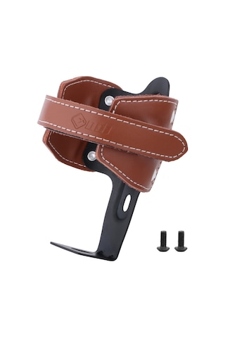 Odı Hakiki İnek Derisi Şişe Kafesi Bisiklet Montajlı Su Şişesi Tutucu, Vidalı - Kahverengi