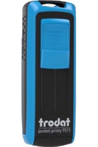 Trodat Cep Kaşe P4 38x14 MM Mavi - mavi Keçe 9511 Trodat Cep Kaşe P4 38x14 MM Mavi - mavi Keçe 9511