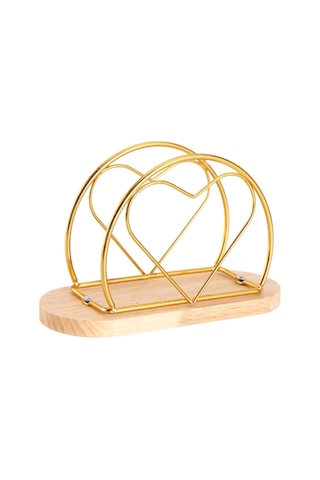 Homyl Masa Masaüstü Süsleme Şekli Için Peçete Tutucu Altın