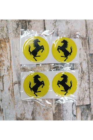 Sticker Sarı Ferrari 4x