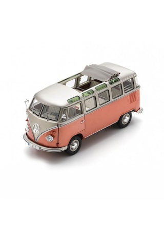 1:18 Ölçek 1962 Volkswagen T1 Samba Diecast Metal Minyatür Modelaraba 25cm