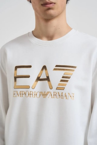 Ea7 7m001191af17787 Logo S Erkek Sweatshirt Beyaz