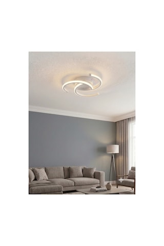 Cosmo Ceiling Tasarım Led Avize Beyaz- 3 Renk Modlu Yatak Odası Koridor Plafonyer Avize