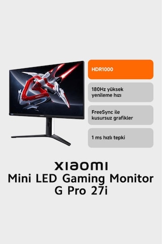 Xiaomi G Pro 27i P27QBA-RGPGL 27" 1 MS 2K Pivot Ips 180 Hz Oyuncu Monitörü (Teşhir)
