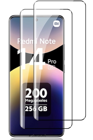 Xiaomi Redmi Note 14 Pro 5g Uyumlu Tam Kapatan Temperli Cam 5d