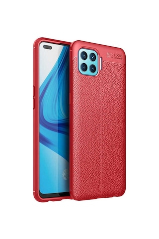 Oppo Reno 4 Lite Kılıf Zore Niss Silikon Kapak Kırmızı