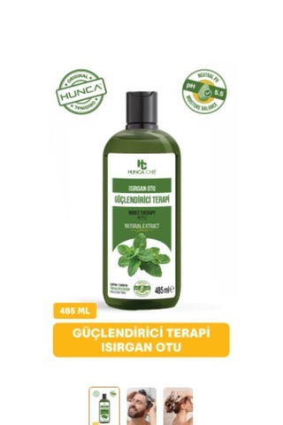 Isırgan Otlu Bitkisel Şampuan, Saçların Parlak Görünmesine Yardımcı,485 Ml Tüm Saç Tipleri
